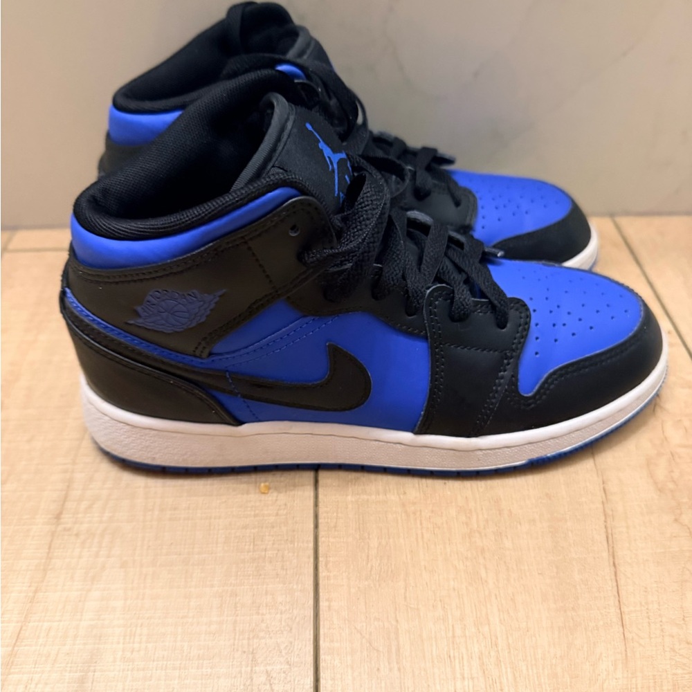 Nike Air Jordan Royal Blue and Black High Tops